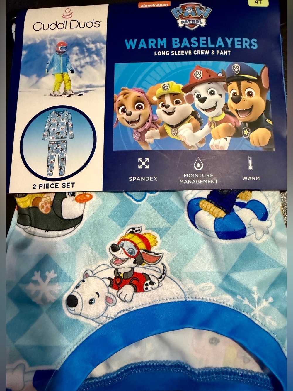 Toddler Cuddl Duds Paw Patrol Long Sleeve Crew & Pant Set